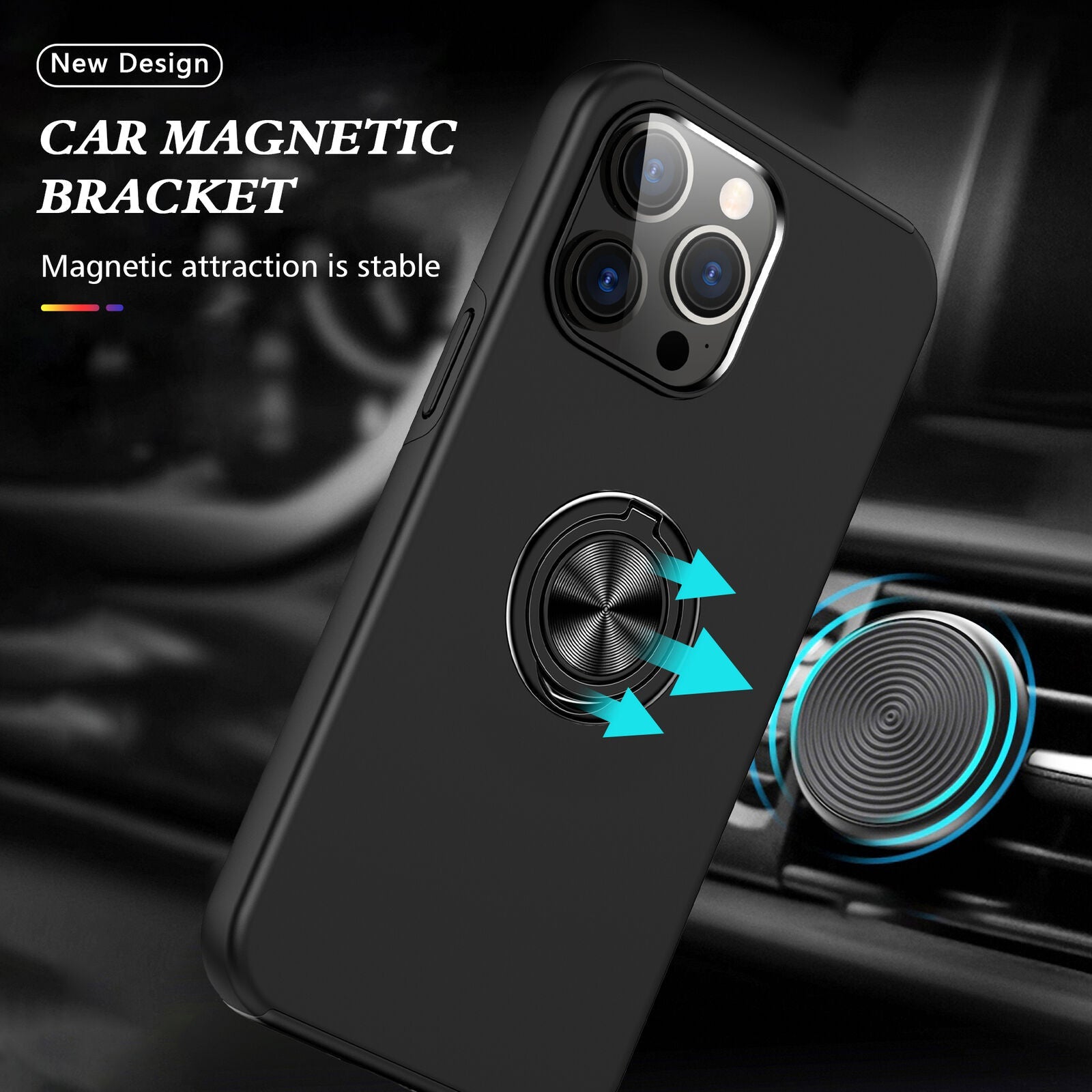 Coque hybride magnétique invisible pour iPhone 13 Pro Max Coque hybride magnétique invisible pour iPhone 13 Pro Max